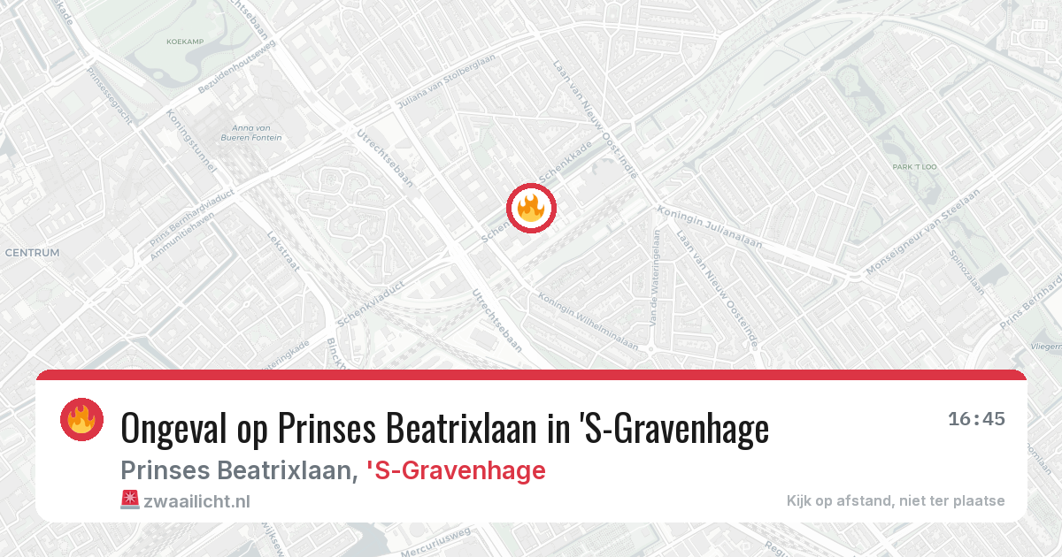 Ongeval op Prinses Beatrixlaan in 'S-Gravenhage — 17 jun 2026