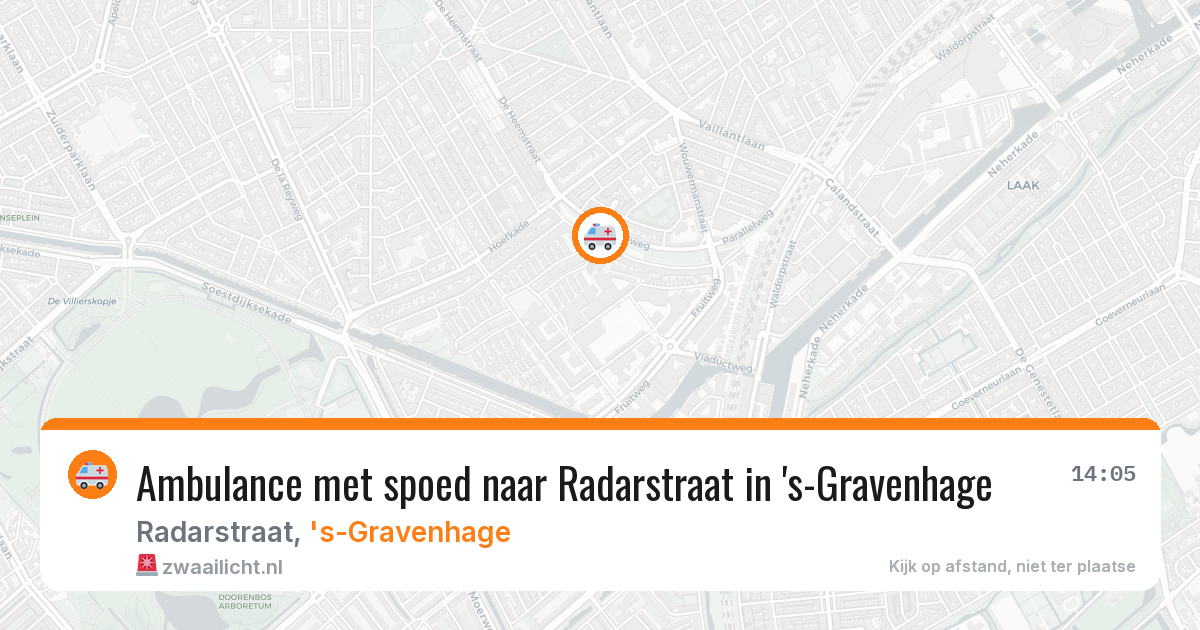 Ambulance met spoed naar Radarstraat in 's-Gravenhage — 30 jun 2026