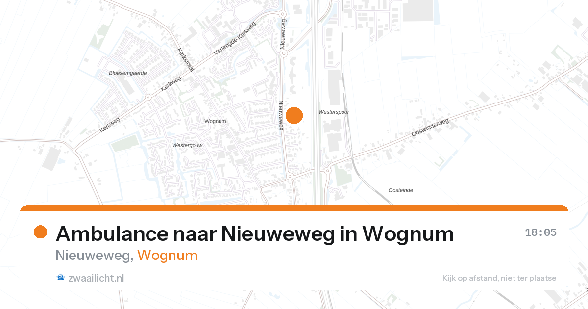 Ambulance naar Nieuweweg in Wognum — 10 jun 2026
