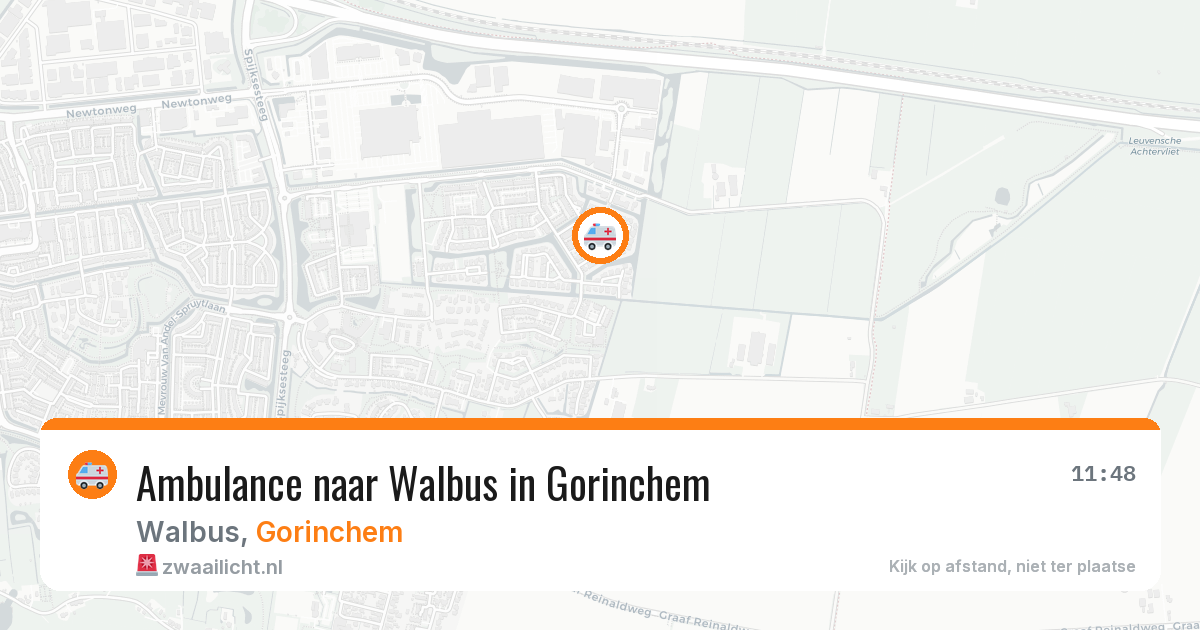 Ambulance naar Walbus in Gorinchem — 20 apr 2026
