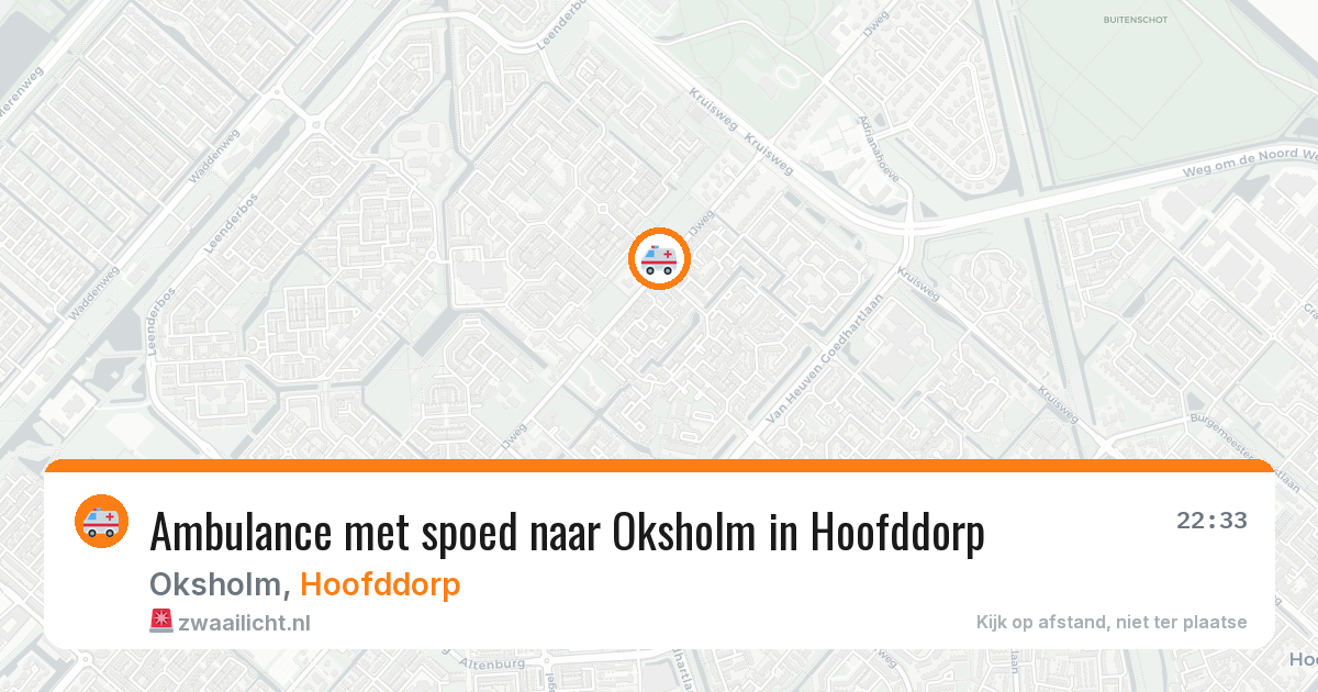 Ambulance met spoed naar Oksholm in Hoofddorp — 28 jan 2026