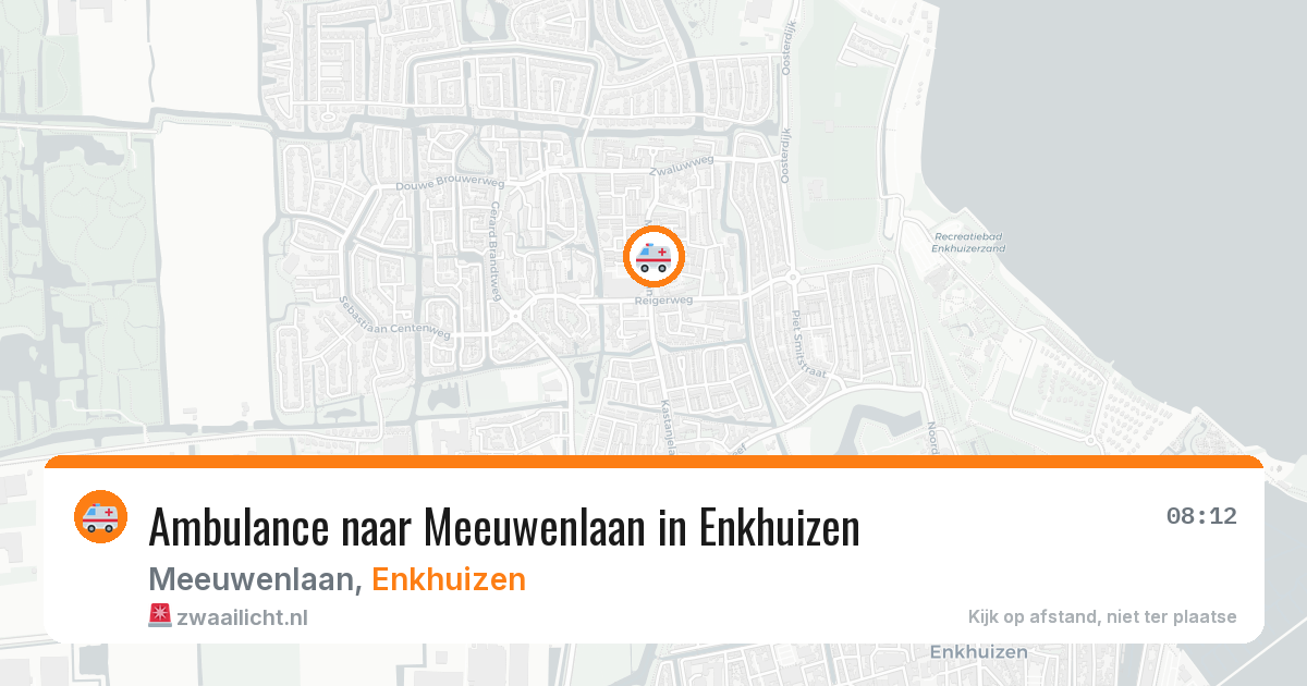 Ambulance naar Meeuwenlaan in Enkhuizen — 2 jul 2026