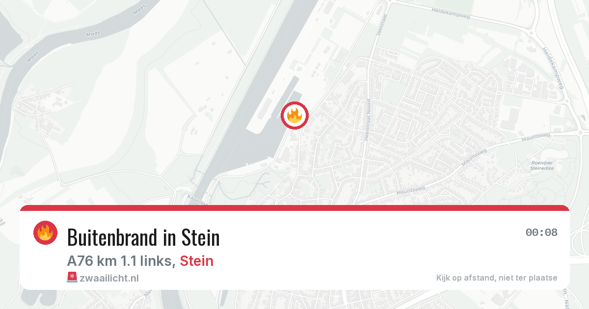 Buitenbrand in Stein — 18 mei 2026
