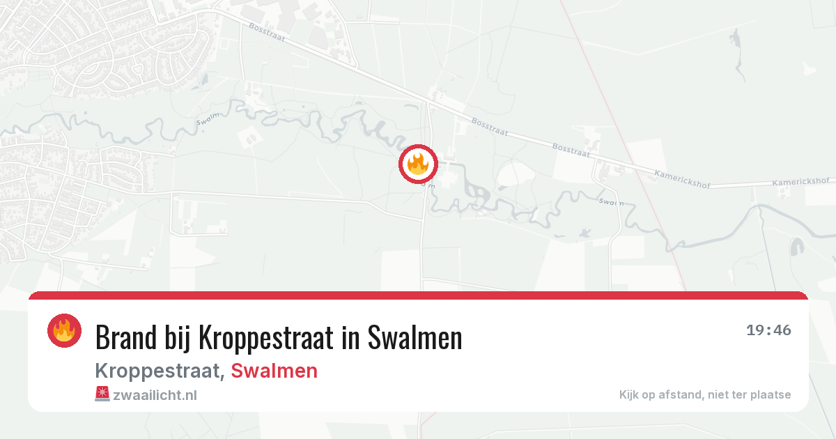 Brand bij Kroppestraat in Swalmen — 29 jul 2026