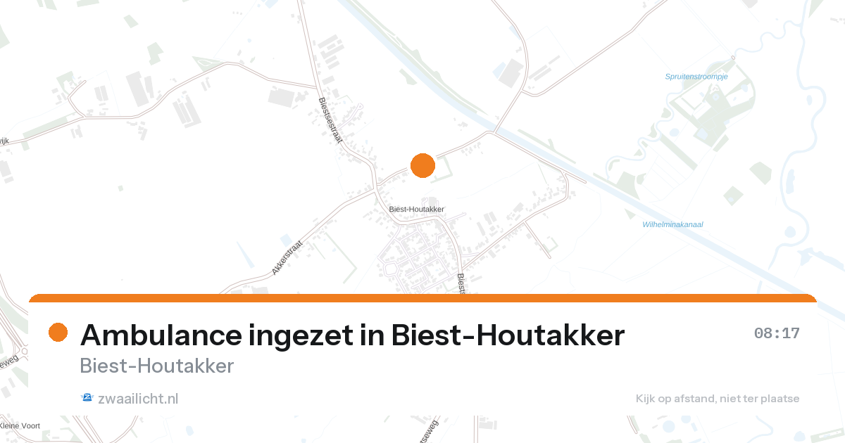 Ambulance ingezet in Biest-Houtakker — 1 aug 2026