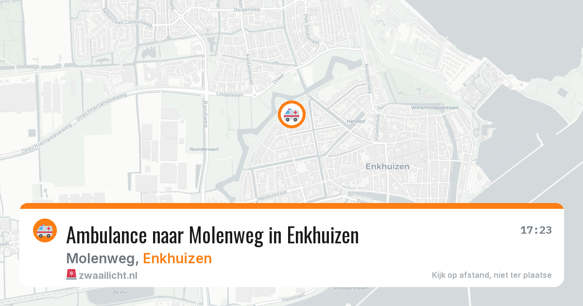 Ambulance naar Molenweg in Enkhuizen — 11 aug 2026