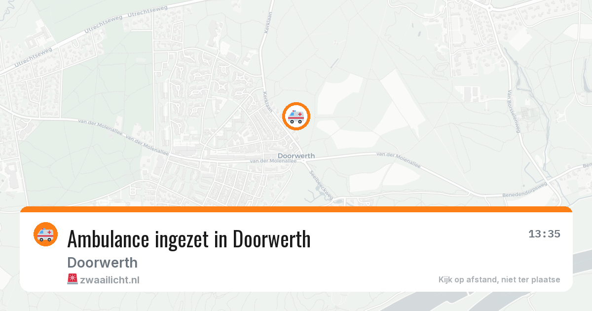 Ambulance ingezet in Doorwerth — 16 jun 2026
