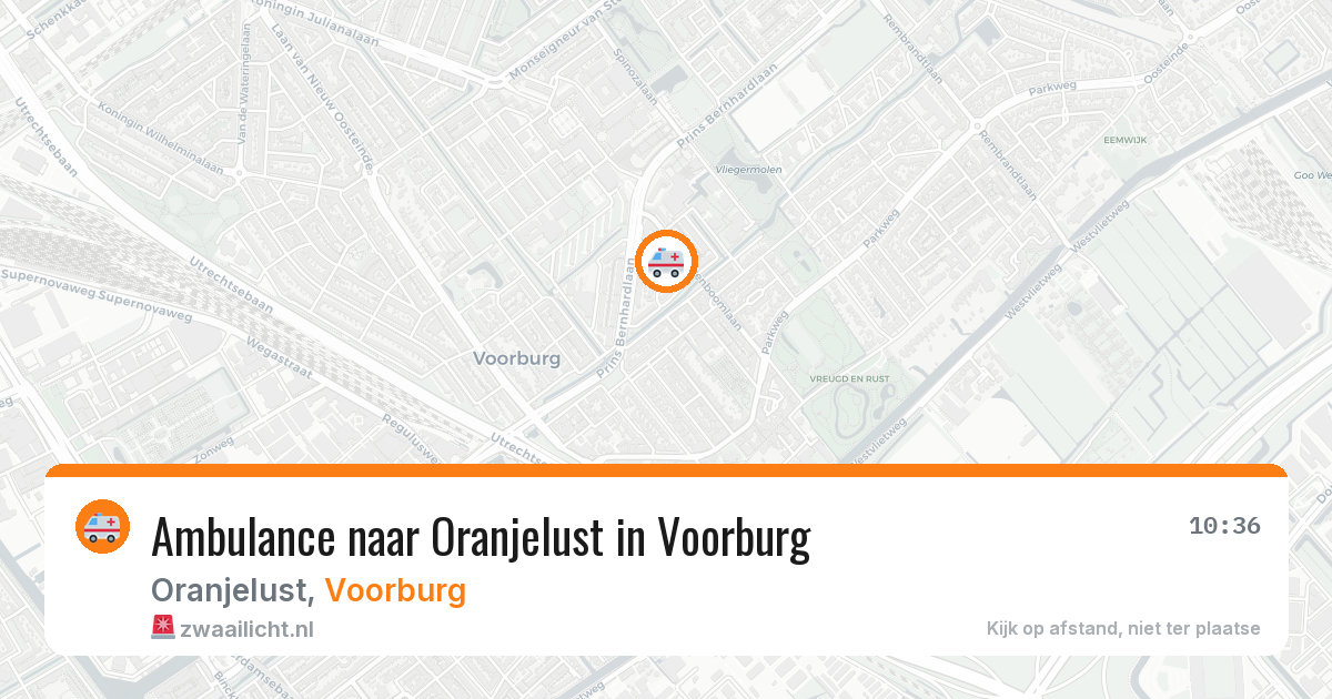 Ambulance naar Oranjelust in Voorburg — 12 jun 2026