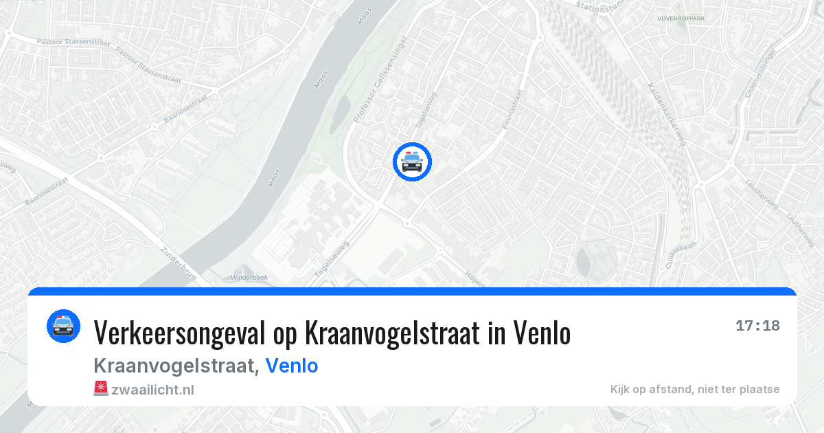 Verkeersongeval op Kraanvogelstraat in Venlo — 21 jan 2026