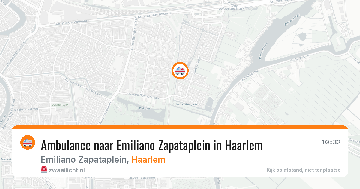 Ambulance naar Emiliano Zapataplein in Haarlem — 3 jun 2026