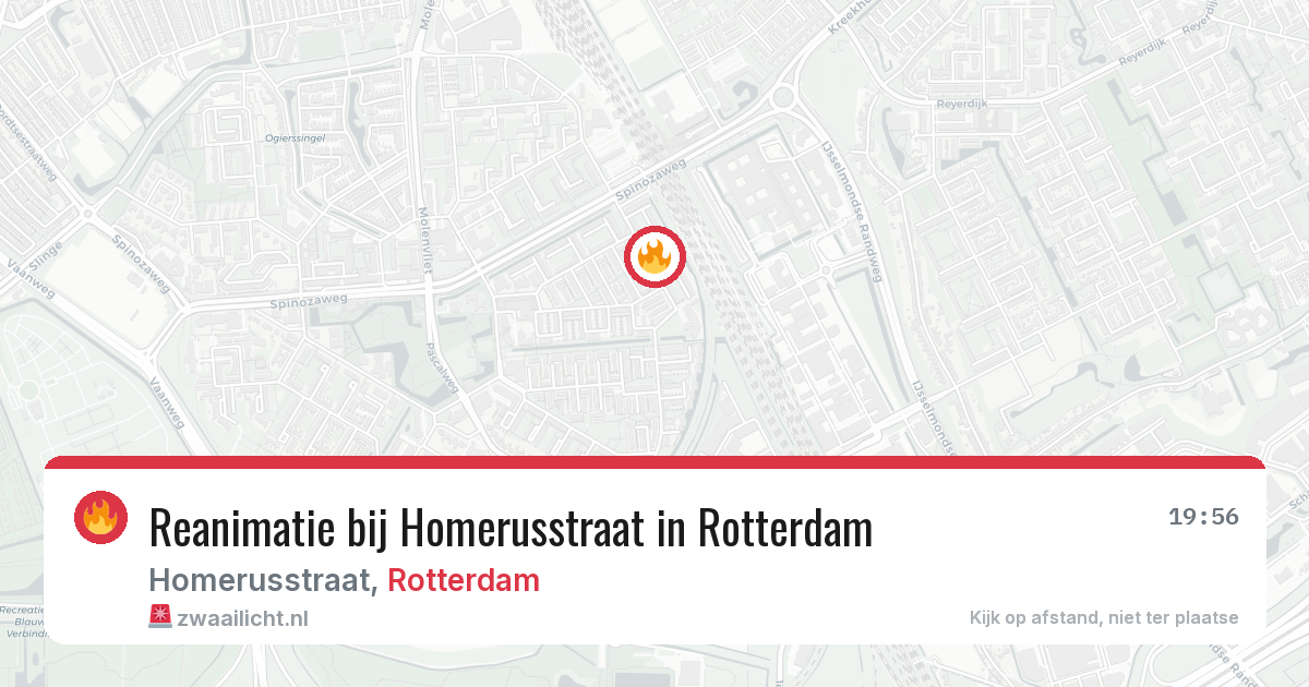Reanimatie bij Homerusstraat in Rotterdam — 13 jun 2026