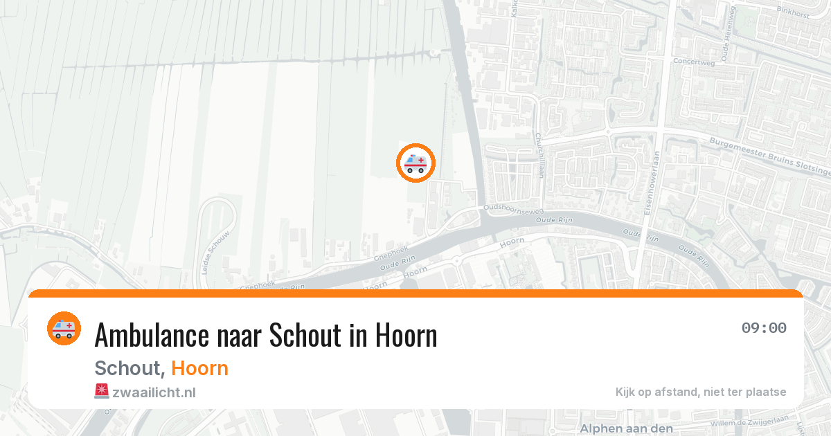 Ambulance naar Schout in Hoorn — 9 jul 2026