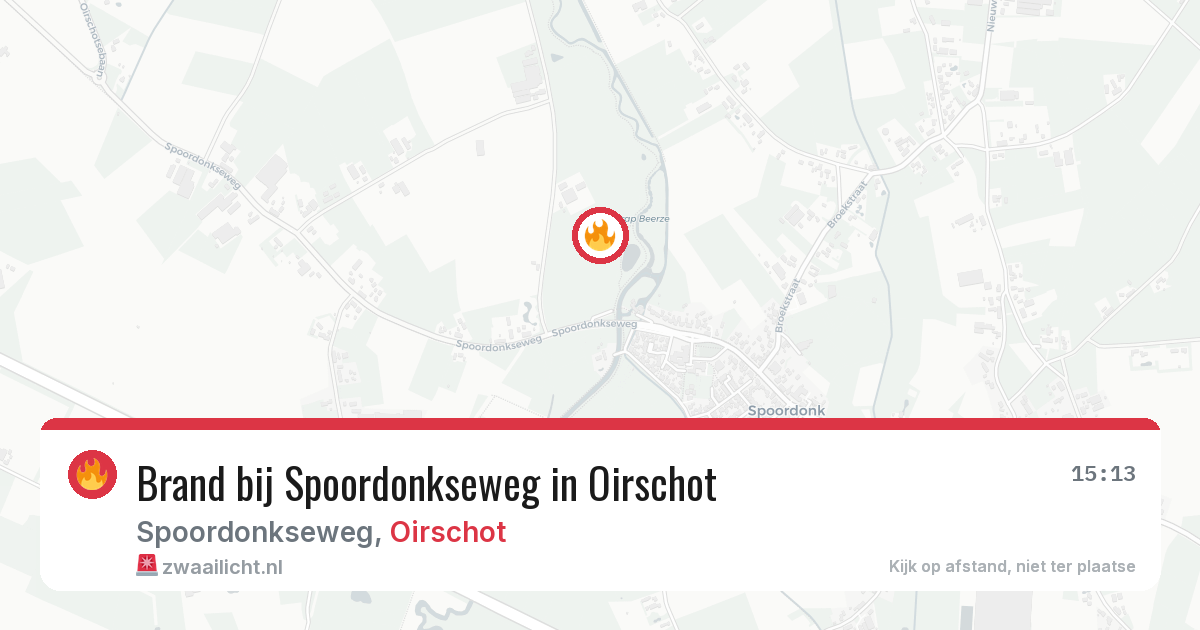 Brand bij Spoordonkseweg in Oirschot — 20 mei 2026