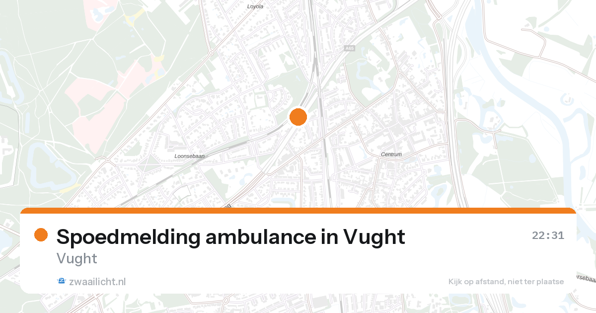 Spoedmelding ambulance in Vught — 31 jan 2026