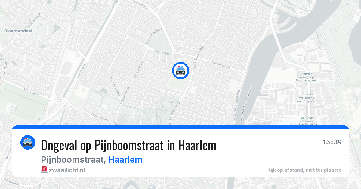 Ongeval op Pijnboomstraat in Haarlem — 9 mei 2026