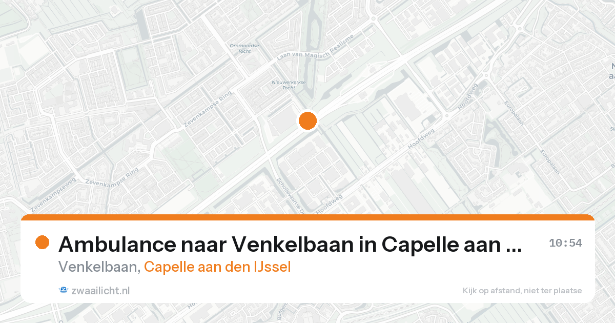 Ambulance naar Venkelbaan in Capelle aan den IJssel — 14 jul 2026