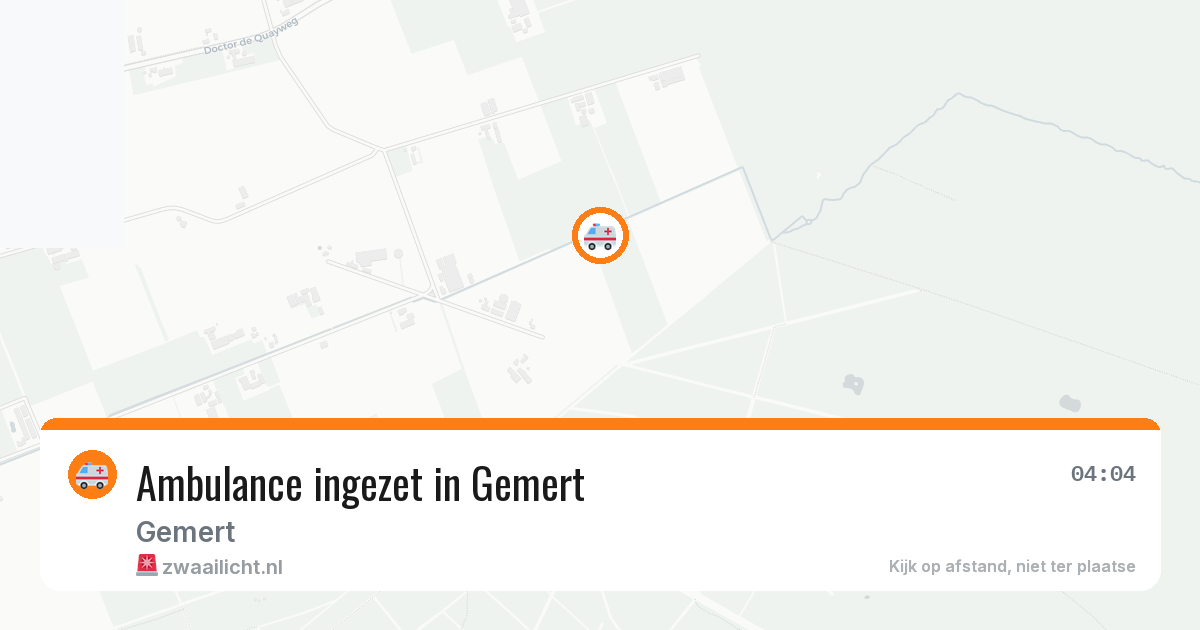Ambulance ingezet in Gemert — 23 jul 2026