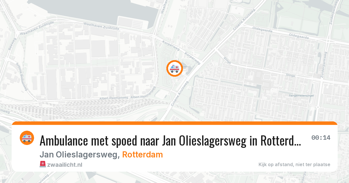 Ambulance met spoed naar Jan Olieslagersweg in Rotterdam — 12 jun 2026