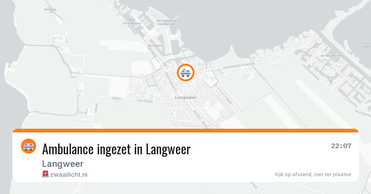 Ambulance ingezet in Langweer — 17 jun 2026 | 🚨 Zwaailicht.nl