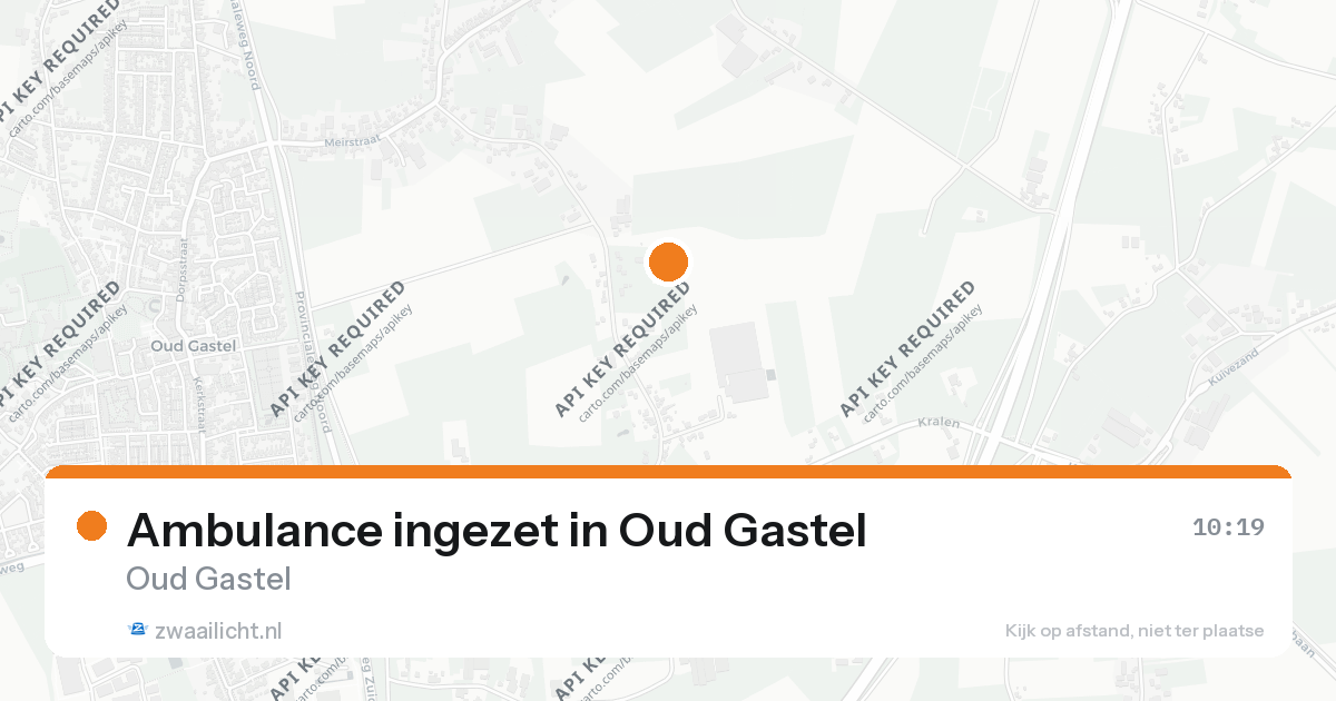 Ambulance ingezet in Oud Gastel — 26 aug 2026