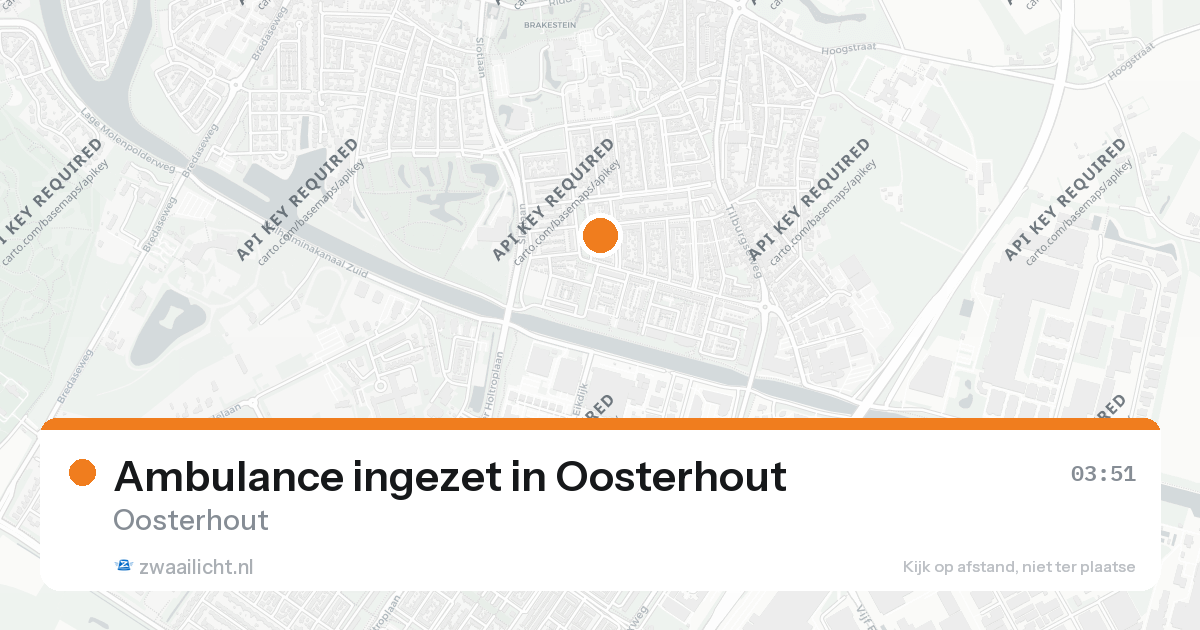 Ambulance ingezet in Oosterhout — 4 jul 2026