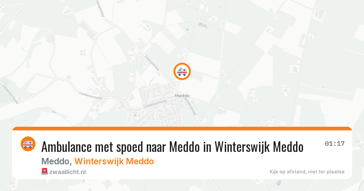 Ambulance met spoed naar Meddo in Winterswijk Meddo — 9 mei 2026