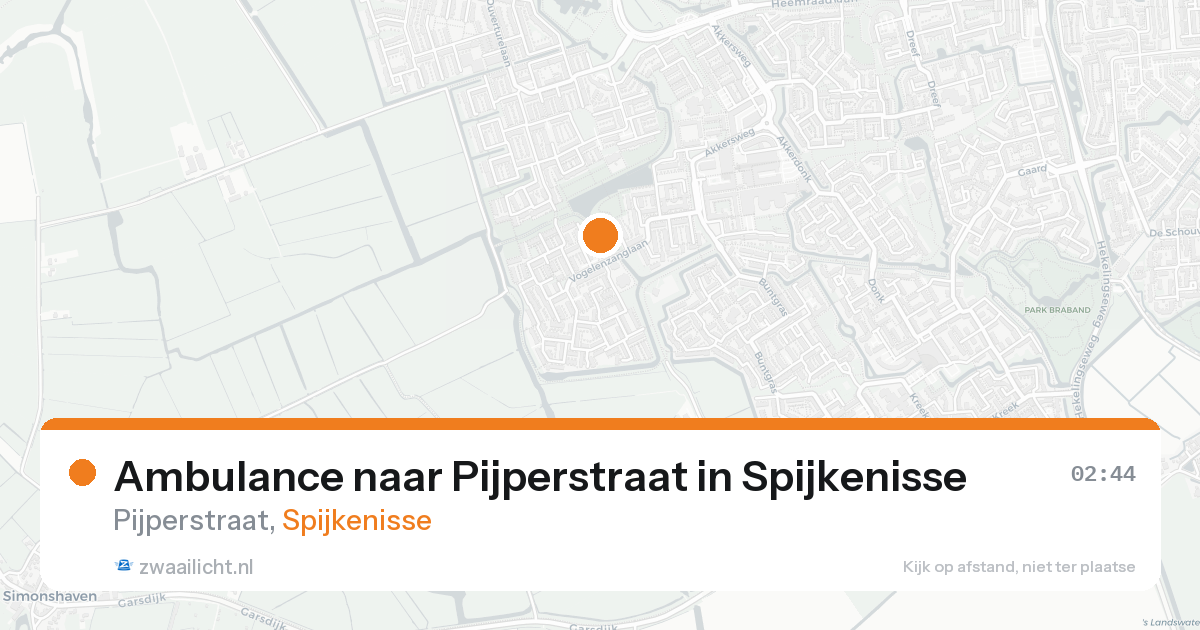 Ambulance naar Pijperstraat in Spijkenisse — 18 aug 2026