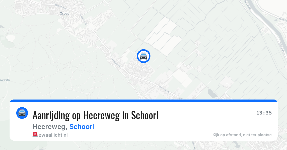 Aanrijding op Heereweg in Schoorl — 7 mei 2026