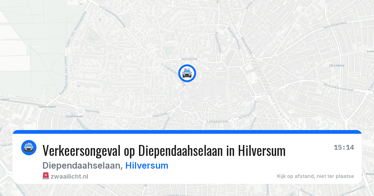 Verkeersongeval op Diependaahselaan in Hilversum — 3 jul 2026