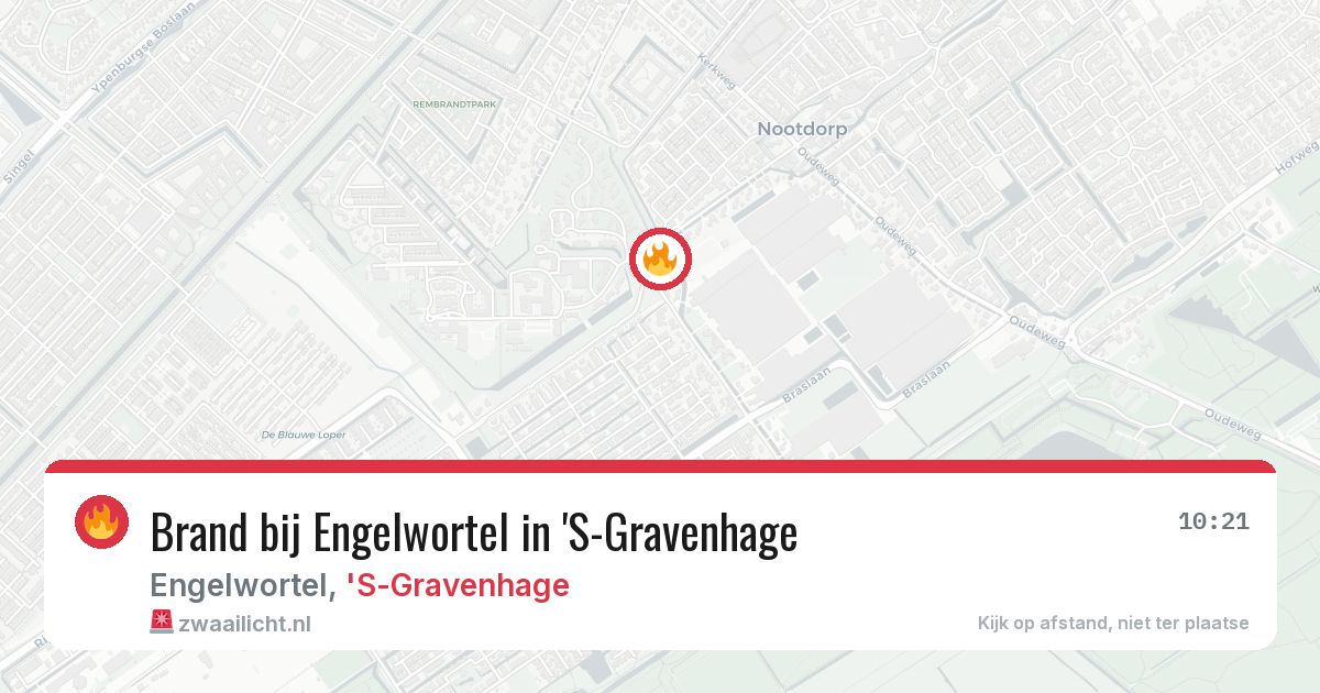 Brand bij Engelwortel in 'S-Gravenhage — 30 apr 2026