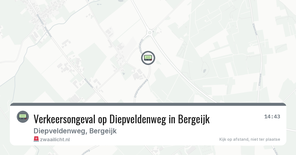 Verkeersongeval op Diepveldenweg in Bergeijk — 8 feb 2026