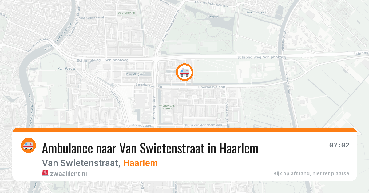 Ambulance naar Van Swietenstraat in Haarlem — 23 feb 2026