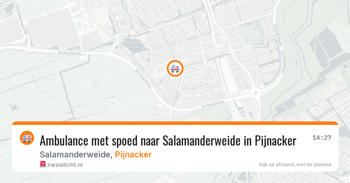Ambulance met spoed naar Salamanderweide in Pijnacker — 10 mei 2026