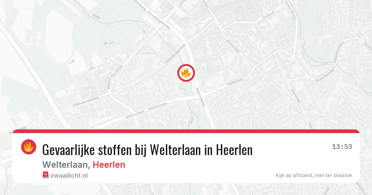 Gevaarlijke stoffen bij Welterlaan in Heerlen — 20 mei 2026