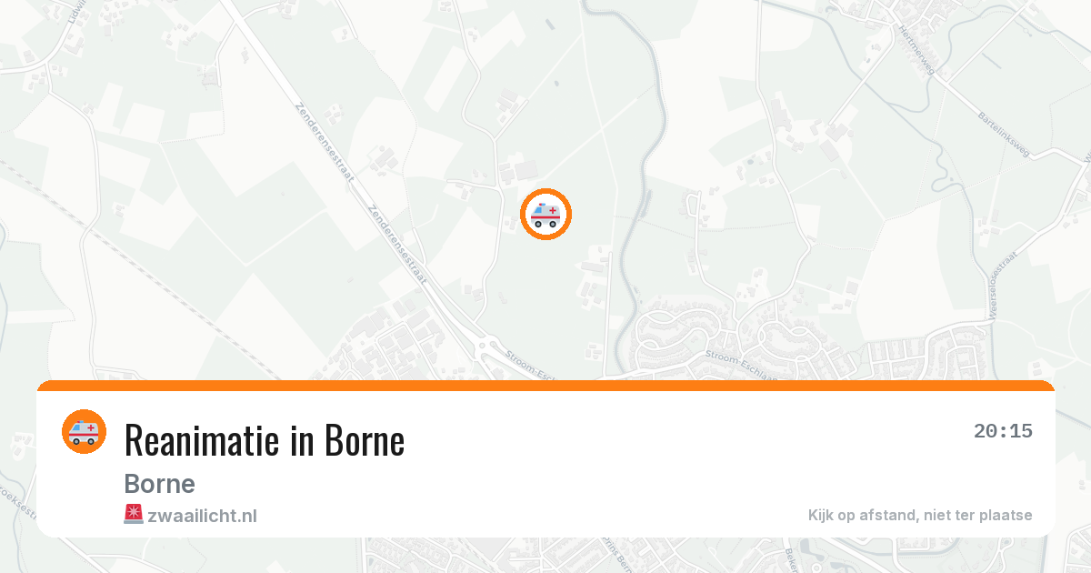 Reanimatie in Borne — 10 aug 2026