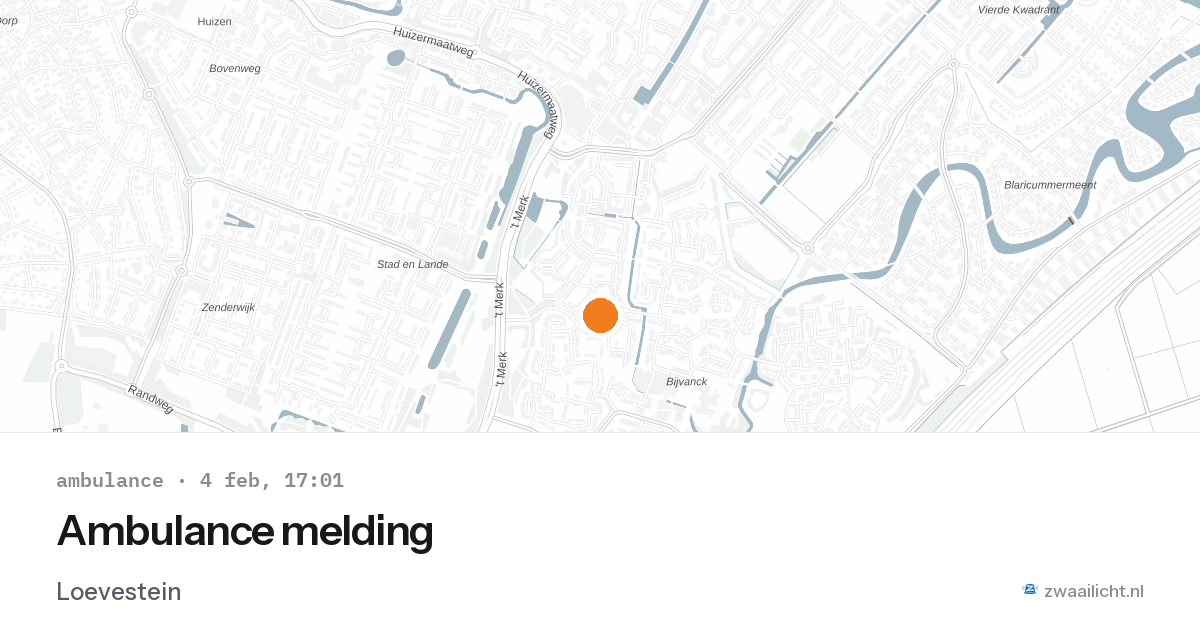 Ambulance melding — 4 feb 2026