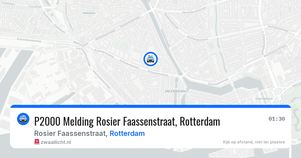 P2000 Melding Rosier Faassenstraat, Rotterdam — 13 jun 2026