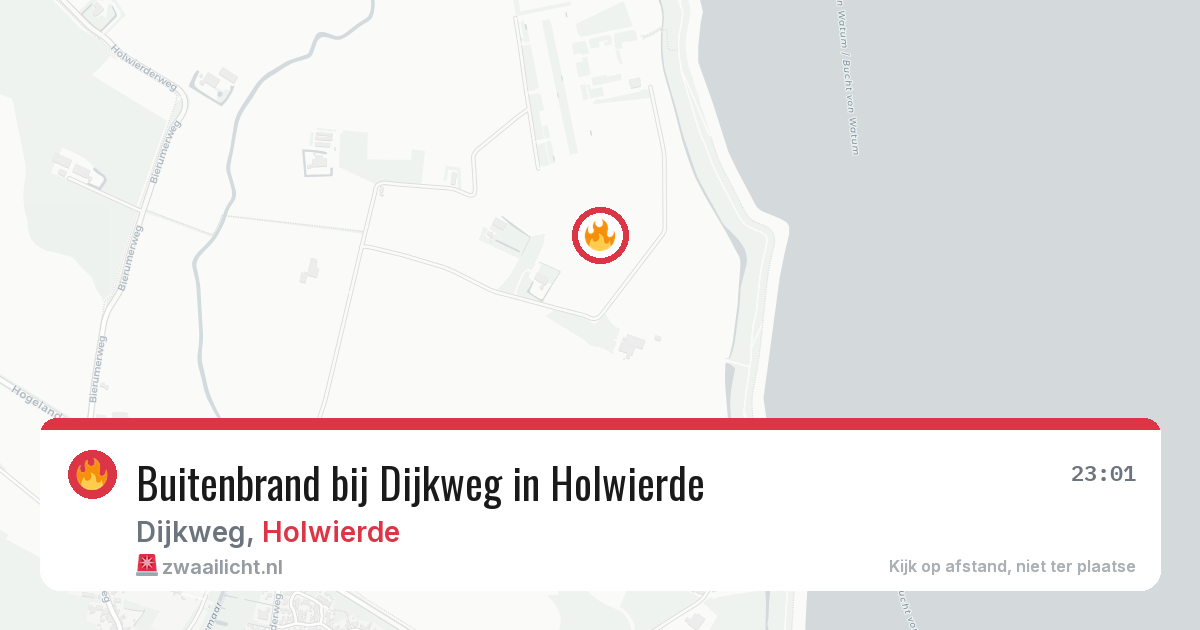 Buitenbrand bij Dijkweg in Holwierde — 11 jul 2026
