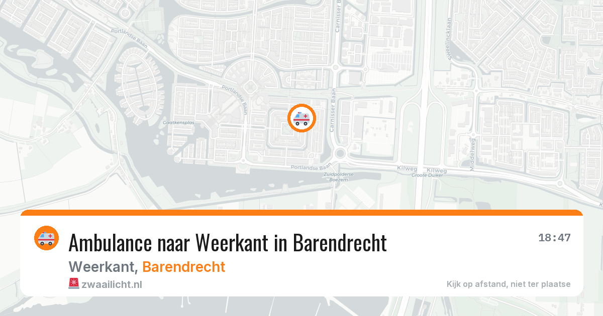 Ambulance naar Weerkant in Barendrecht — 15 jul 2026