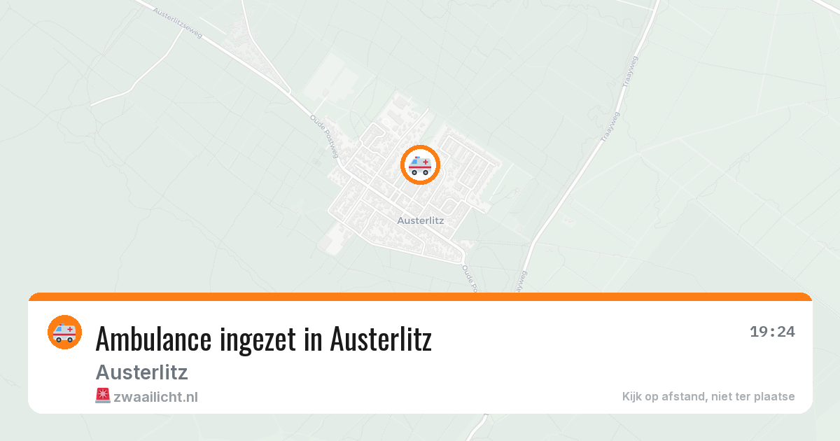 Ambulance ingezet in Austerlitz — 29 jan 2026