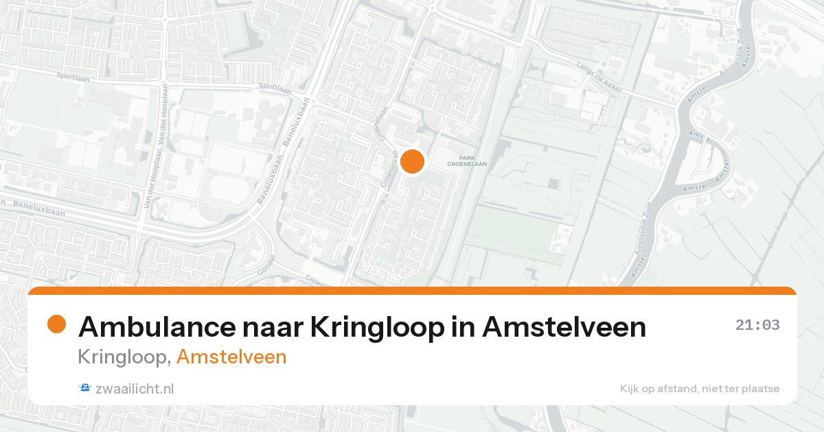 Ambulance naar Kringloop in Amstelveen — 5 jun 2026