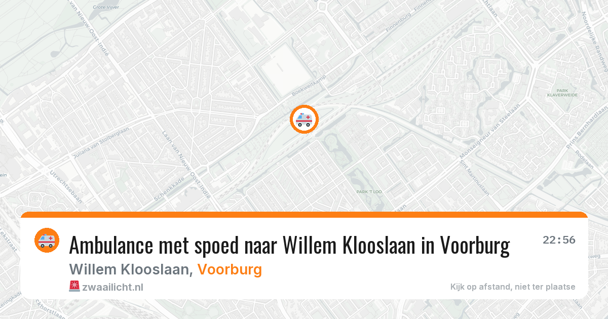 Ambulance met spoed naar Willem Klooslaan in Voorburg — 27 mei 2026