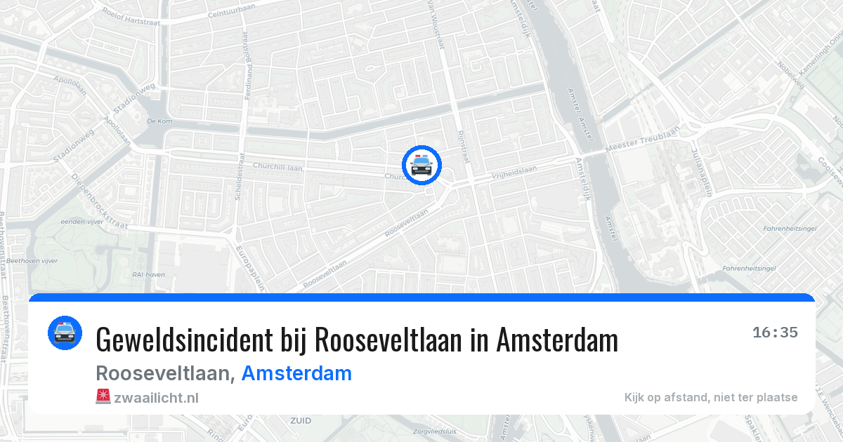 Geweldsincident bij Rooseveltlaan in Amsterdam — 26 jul 2026