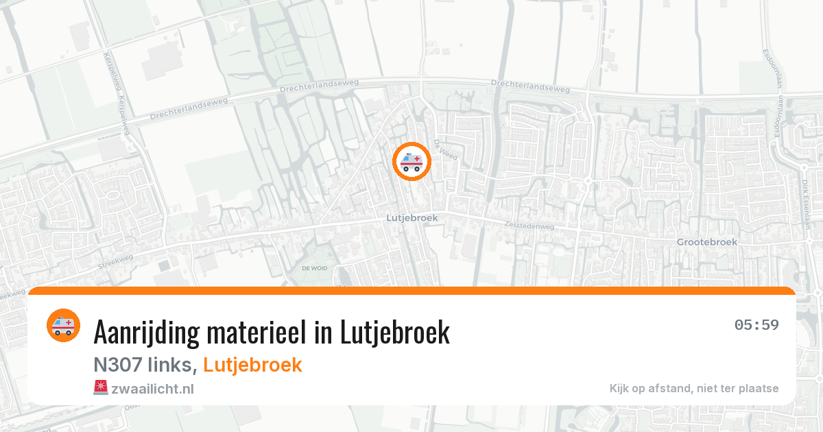 Aanrijding materieel in Lutjebroek — 29 jan 2026