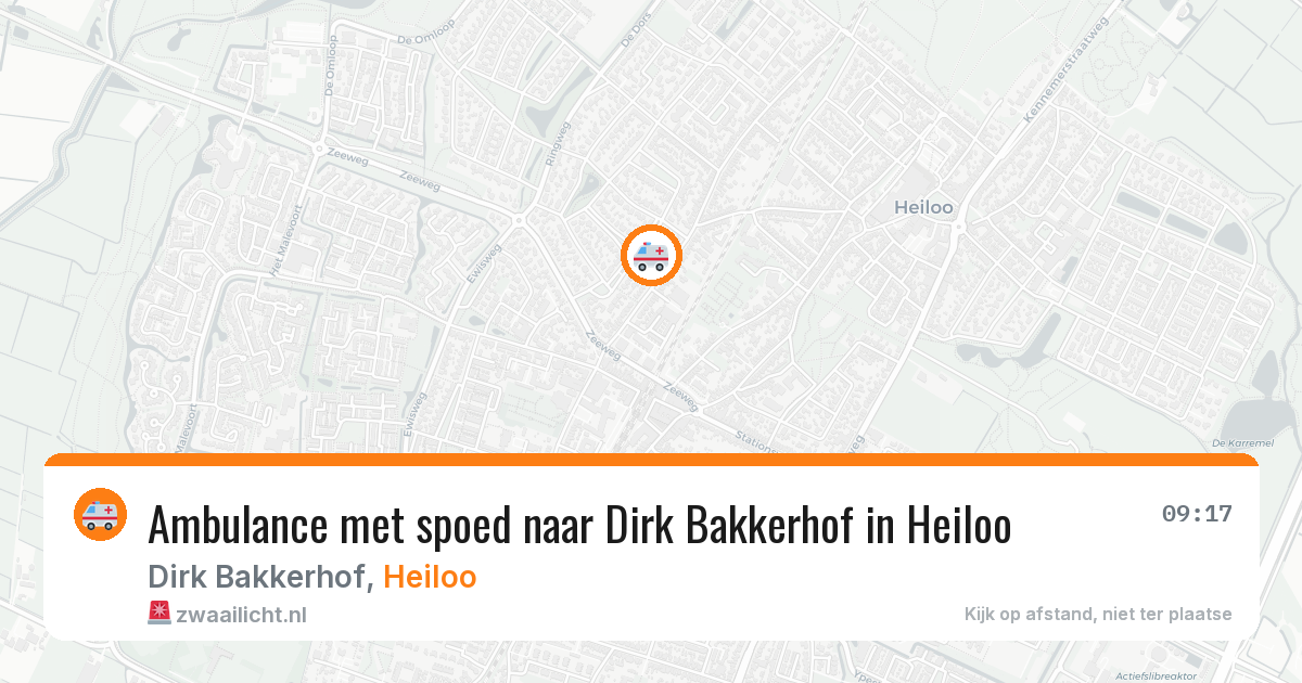 Ambulance met spoed naar Dirk Bakkerhof in Heiloo — 23 jun 2026