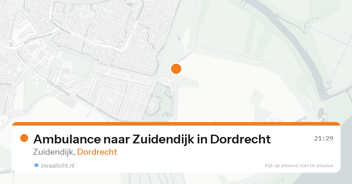 Ambulance naar Zuidendijk in Dordrecht — 7 feb 2026