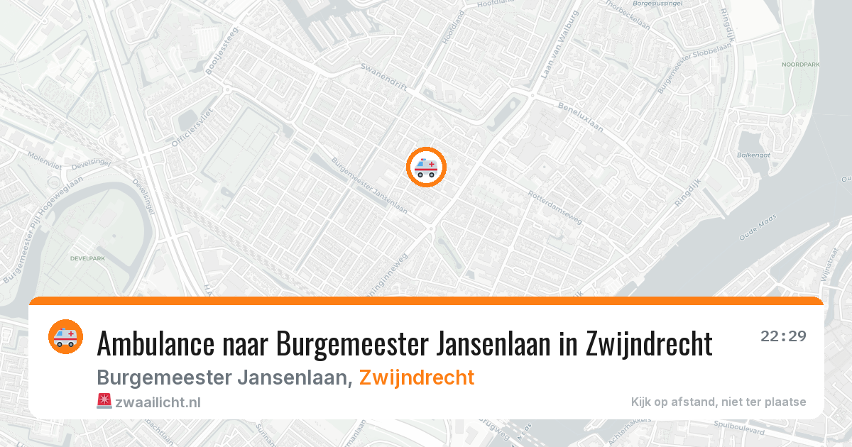 Ambulance naar Burgemeester Jansenlaan in Zwijndrecht — 23 jun 2026