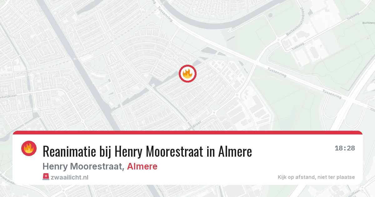 Reanimatie bij Henry Moorestraat in Almere — 3 mrt 2026