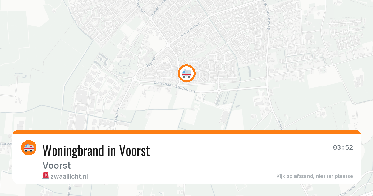 Woningbrand in Voorst — 11 aug 2026