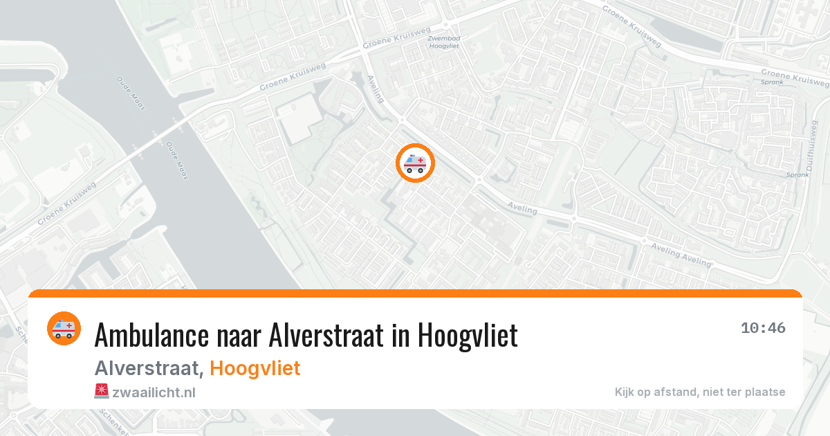 Ambulance naar Alverstraat in Hoogvliet — 14 aug 2026